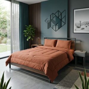 Línea premium Acolchado Simil plel de Durazno – Color naranja